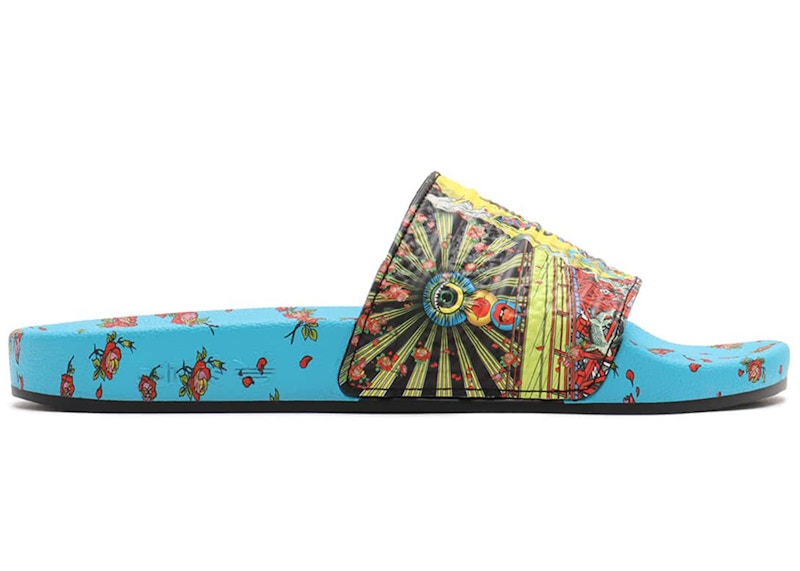 adidas Adilette Slides Tanaami Signal Cyan