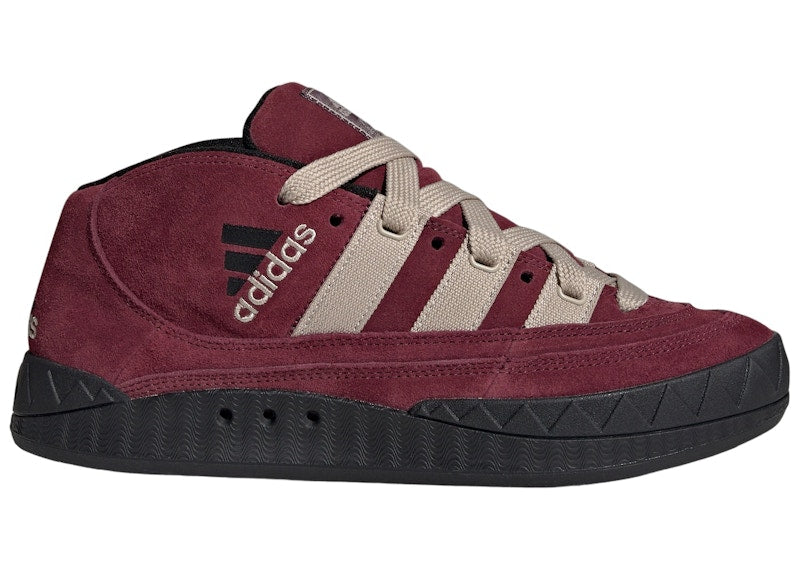 adidas Adimatic Mid Maroon Wonder Beige Core Black