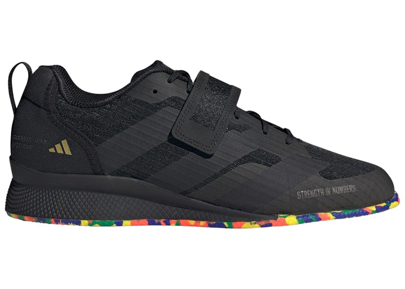 adidas Adipower 3 Core Black Gold Metallic