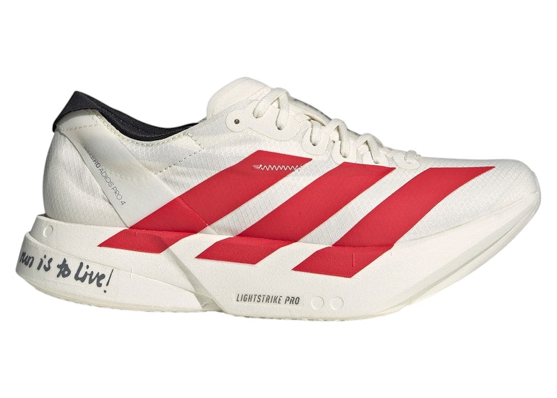 adidas Adizero Adios Pro 4 Off White Better Scarlet Core Black (Women's)
