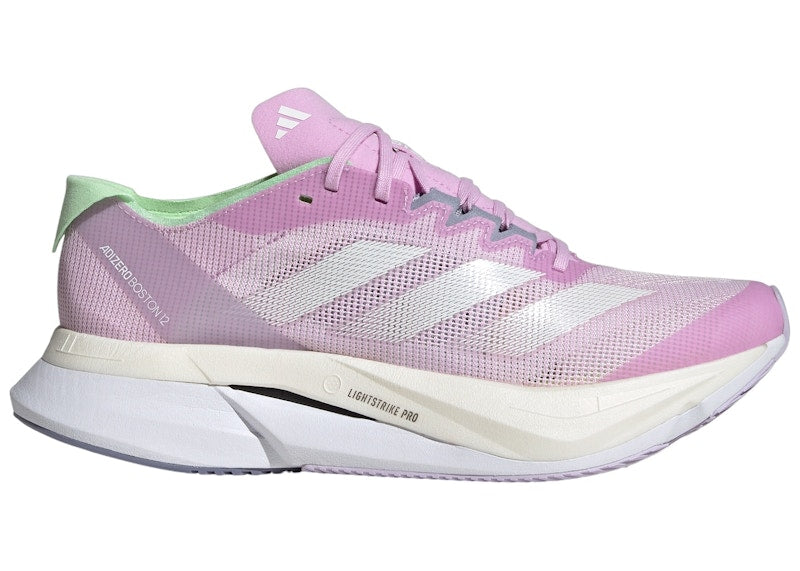adidas Adizero Boston 12 Bliss Lilac Zero Metalic Semi Green Spark (Women's)