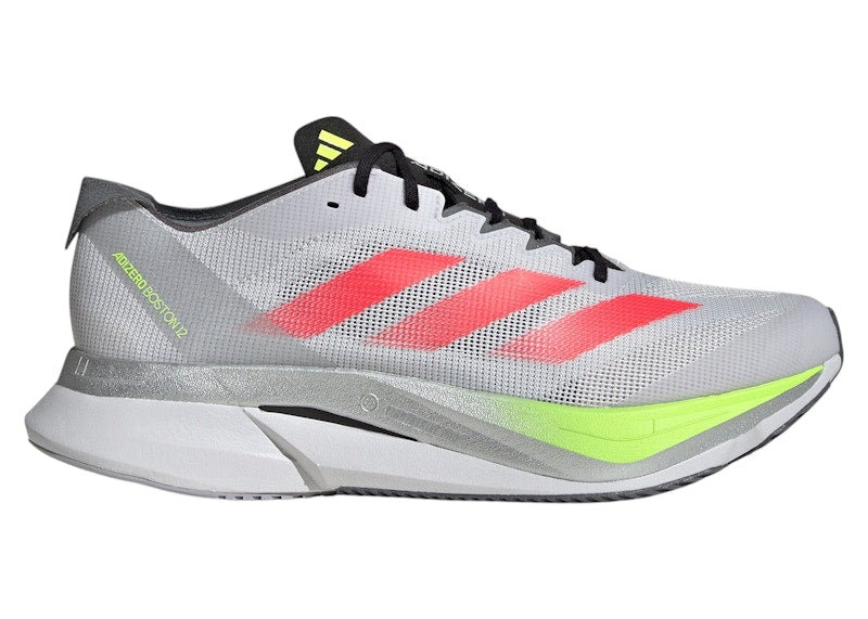 adidas Adizero Boston 12 Dash Grey Lucid Red Lucid Lemon
