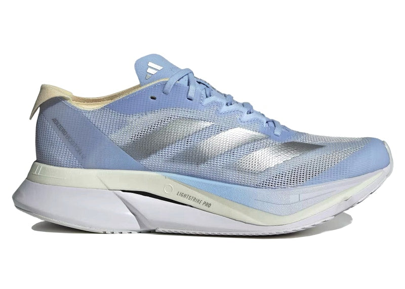 adidas Adizero Boston 12 Dash Grey Silver Warm Vanilla (Women's)