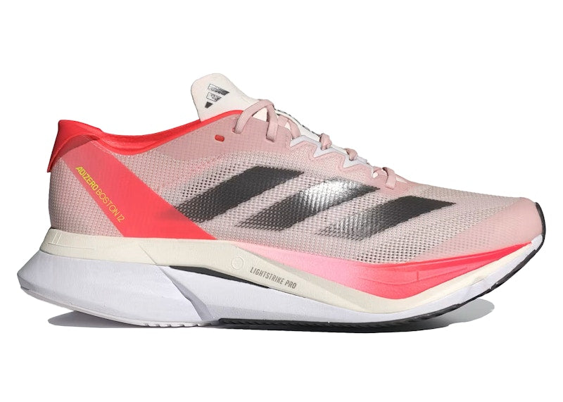 adidas Adizero Boston 12 Sandy Pink Aurora Met Solar Red (Women's)