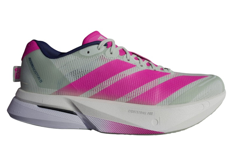 adidas Adizero Boston 13 Linen Green Shock Pink (Women's)