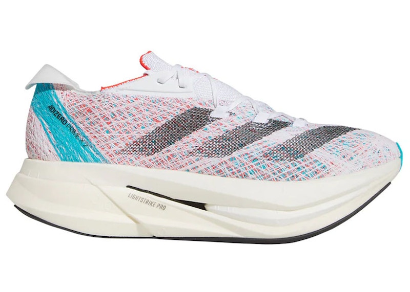 adidas Adizero Prime 2 Strung Cloud White Core Black Lucid Cyan