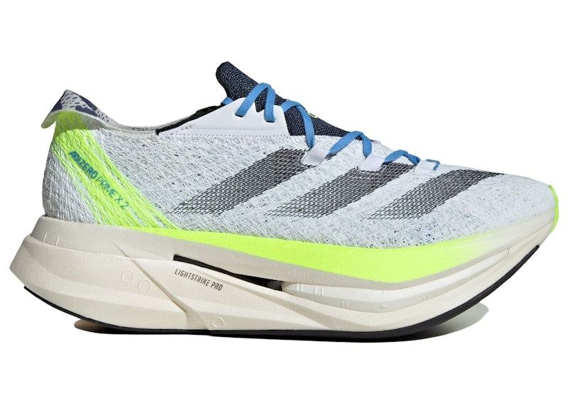adidas Adizero Prime X 2.0 Strung Cloud White Wonder Silver Lime