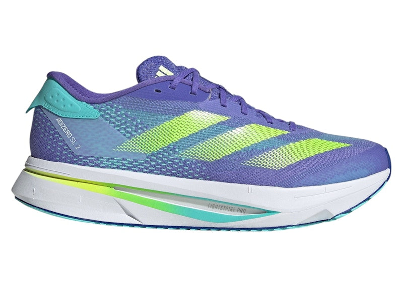 adidas Adizero SL 2 Cobalt Blue Lucid Lemon Blue Spark