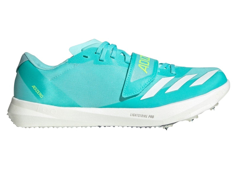 adidas Adizero TJ/PV Track And Field Flash Aqua Zero Metalic Lucid Lemon