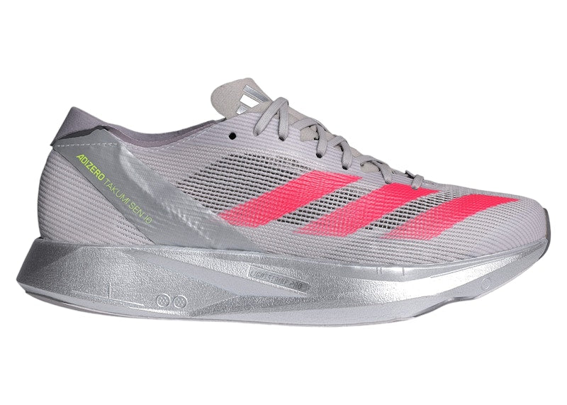 adidas Adizero Takumi Sen 10 Dash Grey Lucid Red Grey Two (Women's)