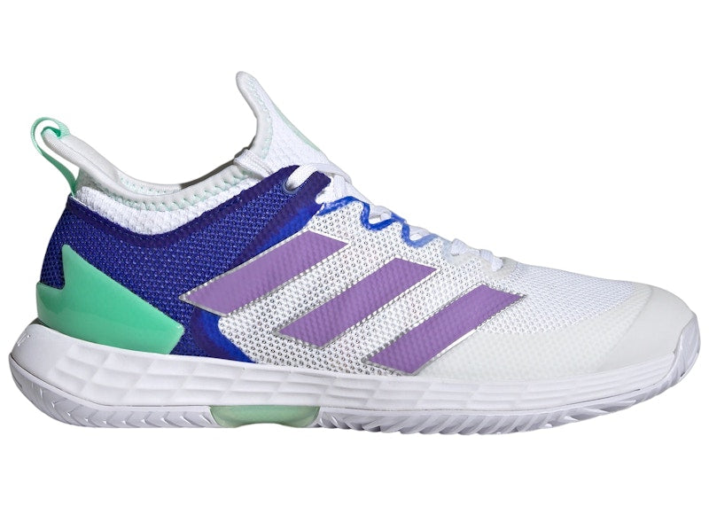 adidas Adizero Ubersonic 4 Cloud White Violet Fusion Silver Metallic (Women's)