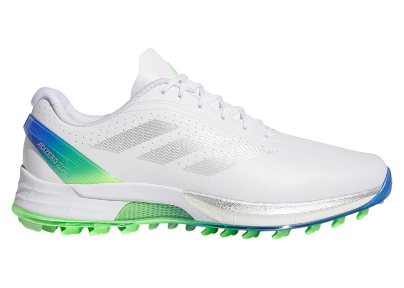 adidas Adizero ZG Spikeless Golf Cloud White Silver Metallic Lime Burst