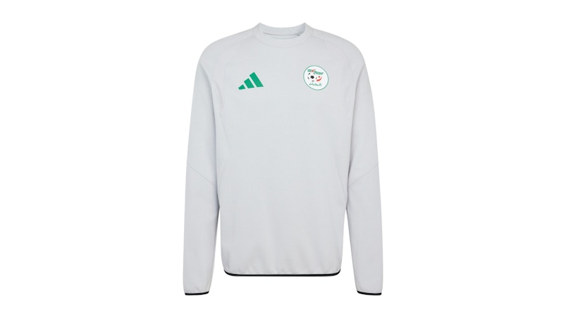adidas Algeria Tiro Tech Crew Sweatshirt Team Light Grey