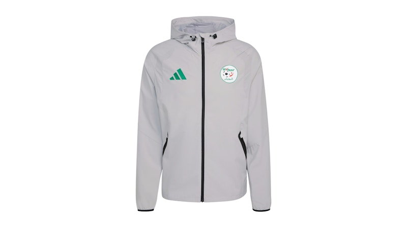 adidas Algeria Tiro Tech Full Zip Windbreaker Jacket Team Light Grey