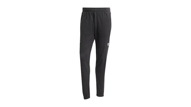 adidas All Blacks Essentials Waffle Tracksuit Bottoms All Black