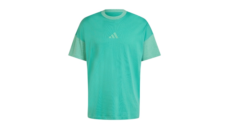 adidas All Szn Colorblock Tee Semi Court Green Off White