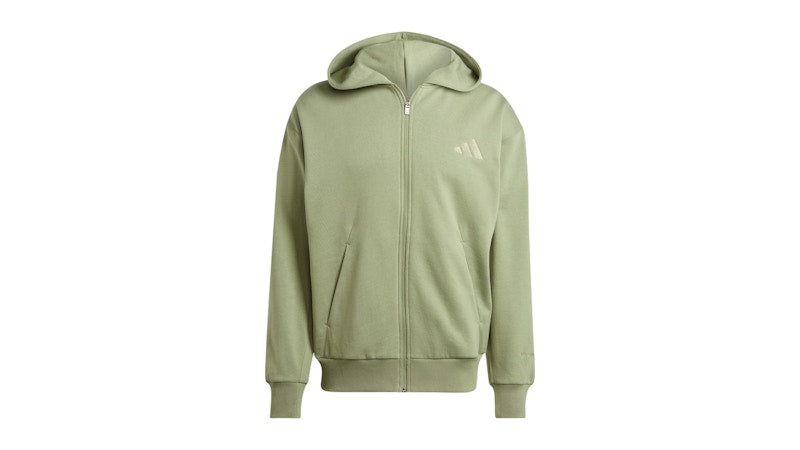 adidas All Szn Fleece Full-Zip Hoodie Tent Green