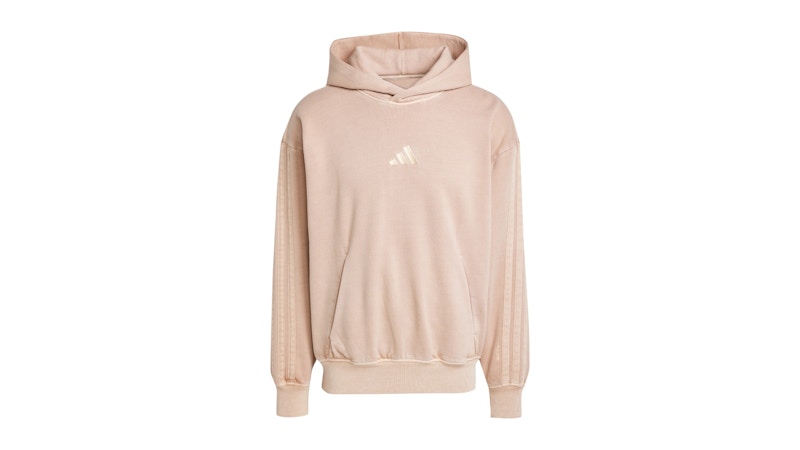 adidas All Szn Fleece Washed Hoodie Warm Sandstone