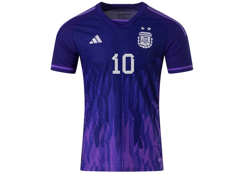 adidas Argentina 2022-23 Messi Away Jersey Legacy Indigo/Purple Rush