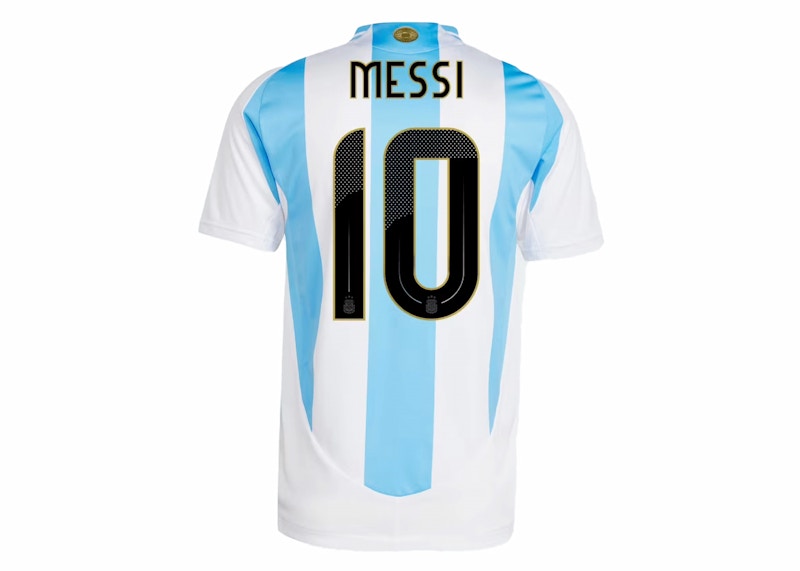 adidas Argentina 2024 Messi Home Authentic Jersey White/Blue Burst