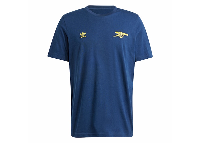 adidas Arsenal Essentials Trefoil Tee Collegiate Navy/Tribe Yellow