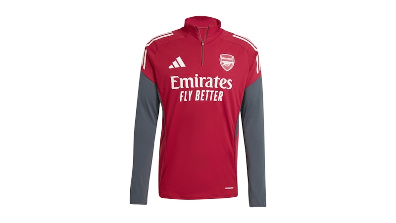 adidas Arsenal Tiro 25 Competition Top Team Coll Burgundy Grey