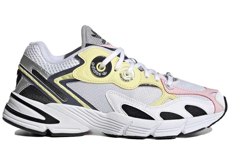 adidas Astir White Black Yellow Pink (Women's)