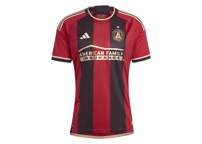 adidas Atlanta United FC 23/24 Home Authentic Jersey Black/Team Victory Red