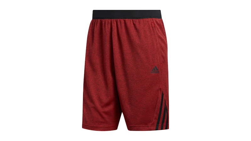 adidas Axis Novelty Knit Shorts Scarlet Mel./Scarlet/Black