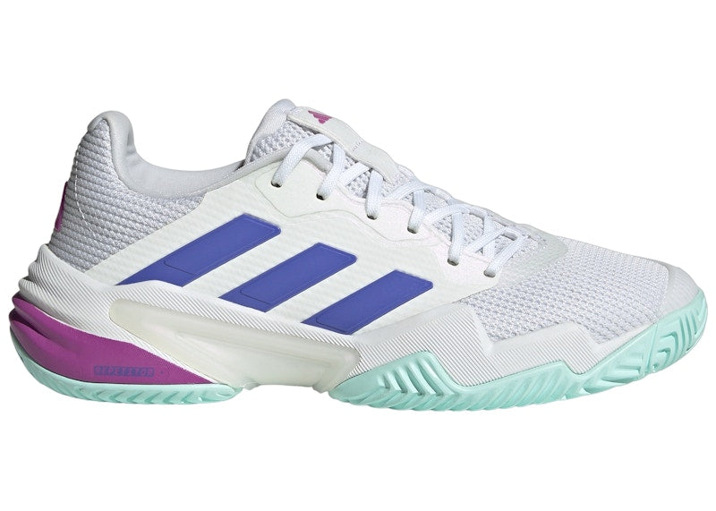 adidas Barricade 13 Cloud White Cobalt Blue Purple Burst (Women's)