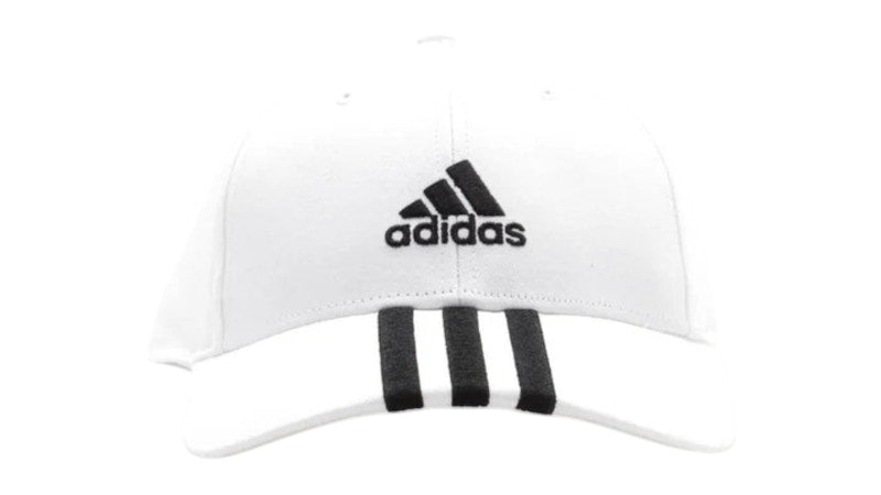 adidas Basketball 3 Stripes Cotton Twill Cap White