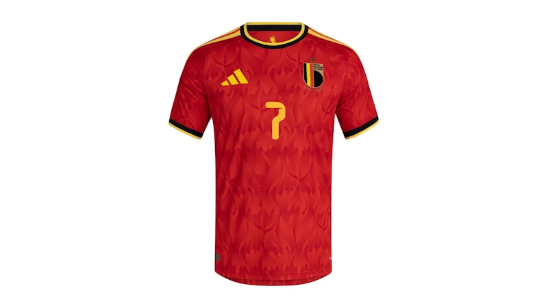 adidas Belgium 2026 Home Authentic Jersey Red Bold Gold Soccr-Bg2