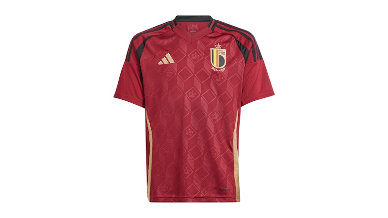 adidas Belgium 24 Home Jersey Team Coll Burgundy