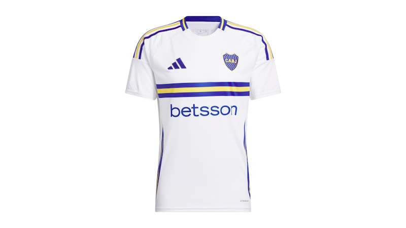 adidas Boca 24/25 Away Jersey White/Semi Lucid Blue/Bold Gold