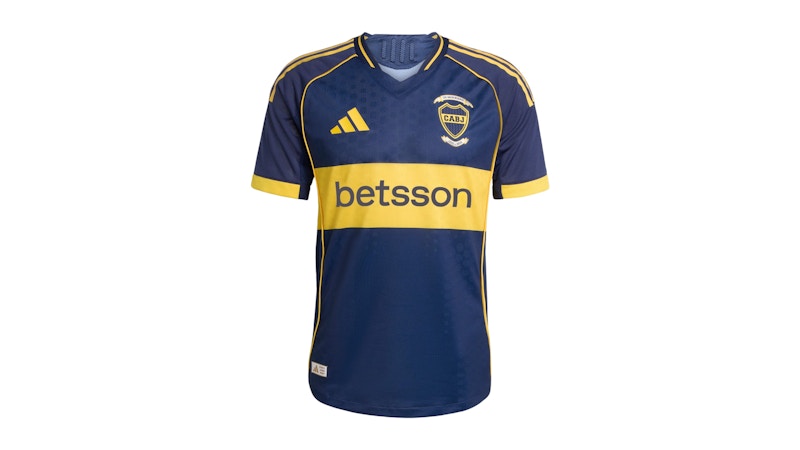 adidas Boca 25/26 Home Authentic Jersey Night Indigo Bold Gold