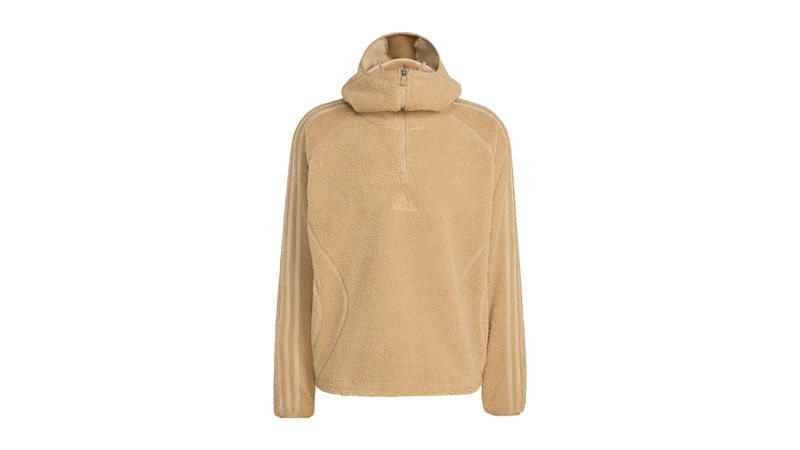 adidas Borg Fleece Teamgeist 1/4 Zipper Hoodie Cardboard