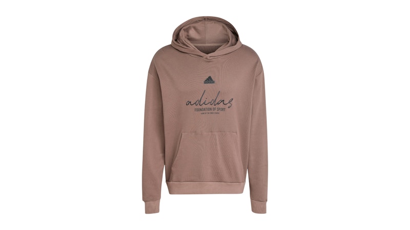 adidas Brand Love French Terry Hoodie Earth Strata