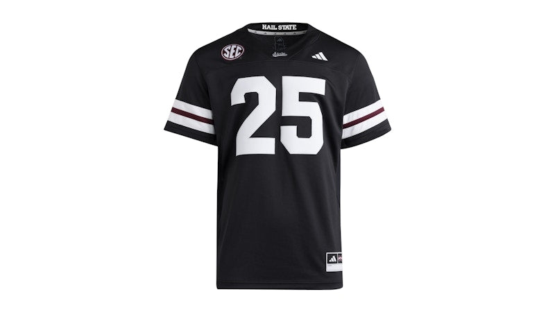adidas Bulldogs Premier Strategy Jersey Mississippi State Black
