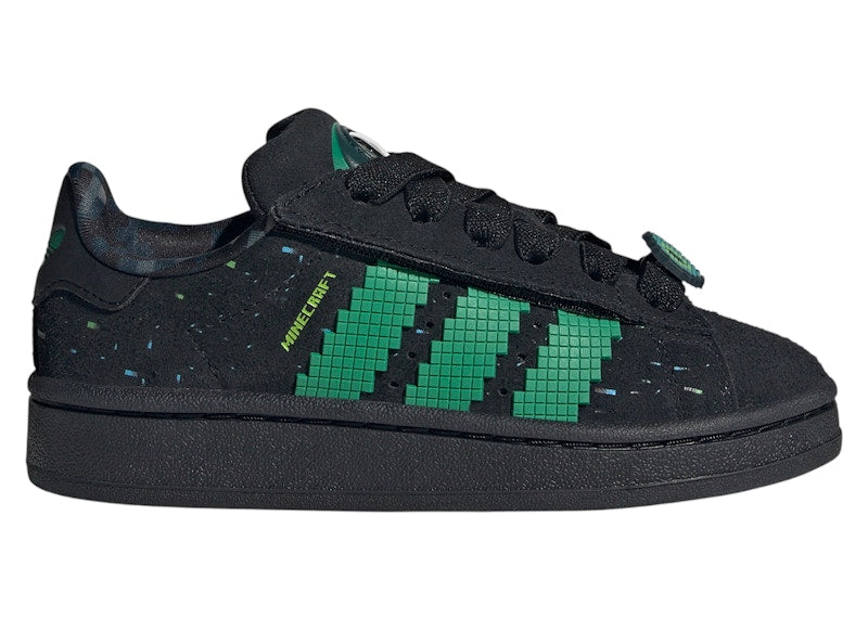 adidas Campus 00s Comfort Closure Minecraft Black Semi Court Green (PS)