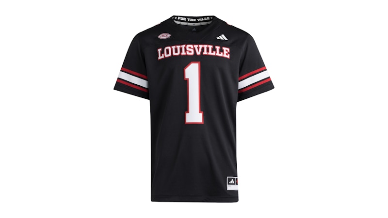 adidas Cardinals Premier Strategy Throwback Jersey Louisville Black