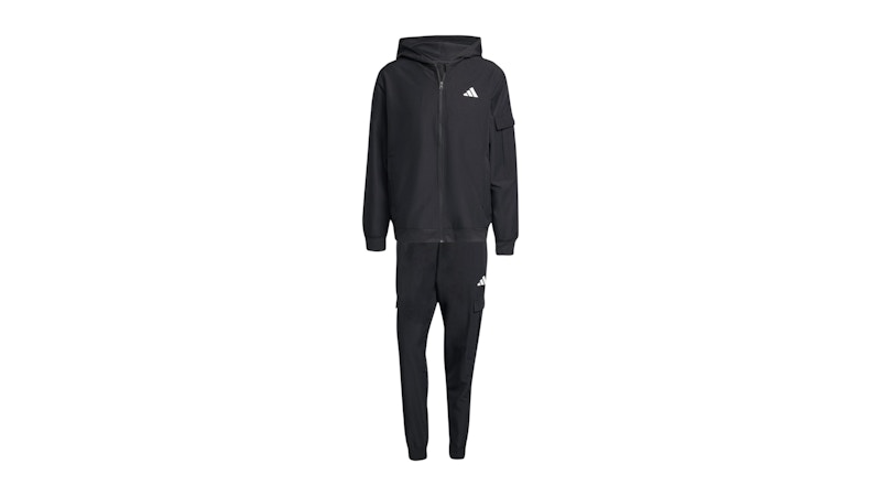 adidas Cargo Tracksuit Black
