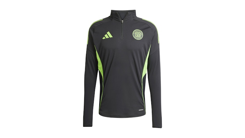 adidas Celtic FC Tiro 25 Competition Top Black Semi Solar Green