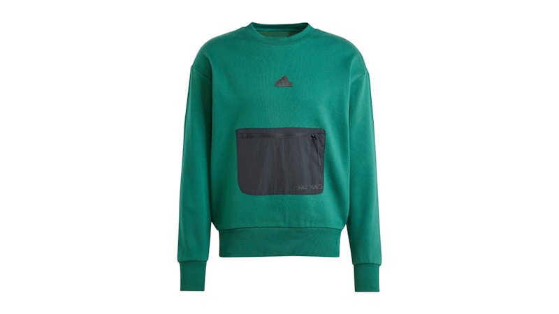 adidas City Escape Fleece Sweatshirt Collegiate Green