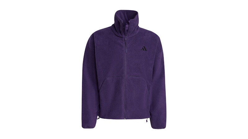 adidas City Tech High Pile Fleece Full-Zip Jacket Aurora Plum