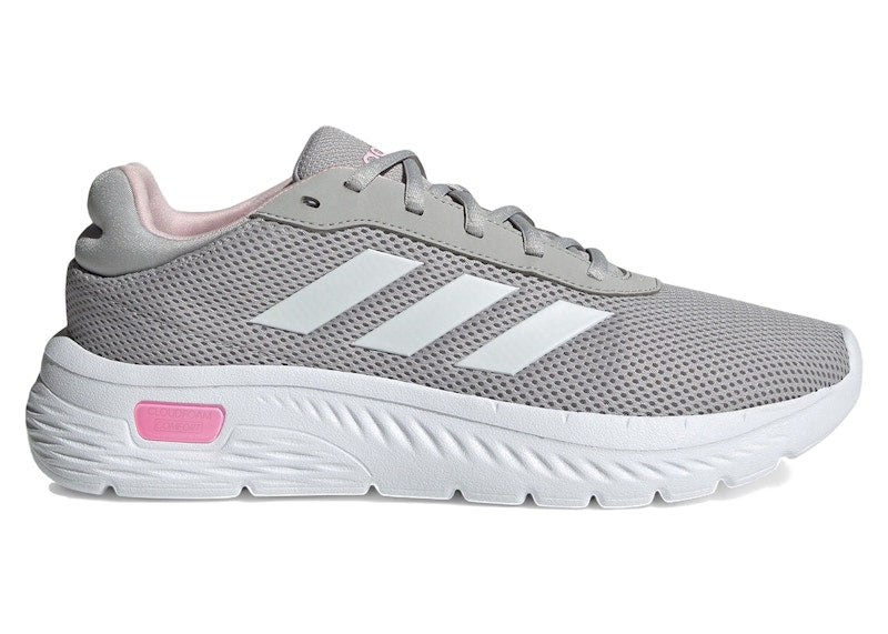 adidas Cloudfoam Comfy Grey Two Cloud White Clear Pink (Women's)