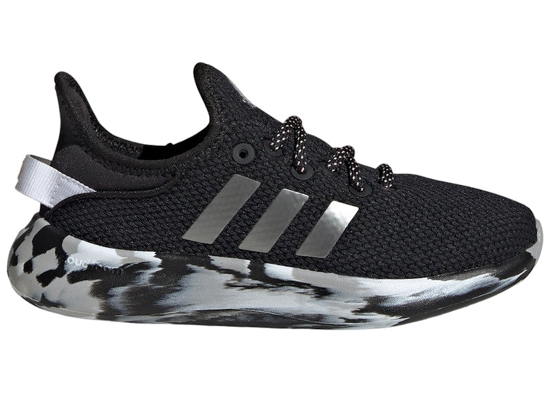 adidas Cloudfoam Pure Core Black Iron Metallic Pink Spark (GS)