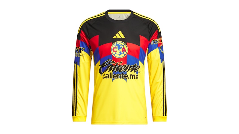 adidas Club America 2025/2026 Long Sleeve Home Jersey Yellow
