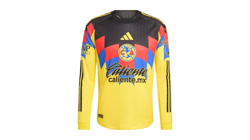 adidas Club America 25/26 Long Sleeve Home Authentic Jersey Yellow