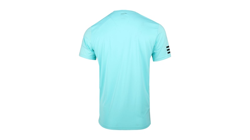 adidas Club Striped Crew Neck Short Sleeve T-Shirt Light Blue
