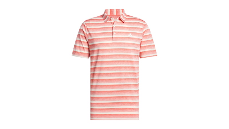 adidas Color Striped Polo Shirt Preloved Scarlet/Ivory